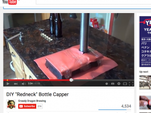 home made bottle capper