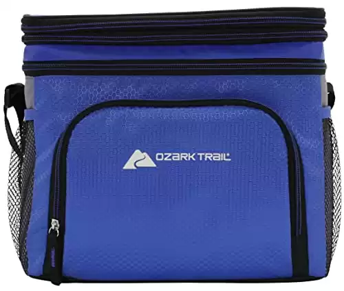 Ozark Trail 12 Can Cooler Bag Insulated Tote Hot/Cold Thermal, Blue