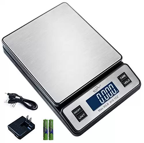 Weighmax W-2809 90 LB X 0.1 OZ With AC adapter