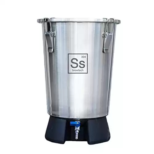 Ss Brewtech Home Brewing Mini Brew Bucket Fermenter; Stainless Steel (3.5 Gallon)