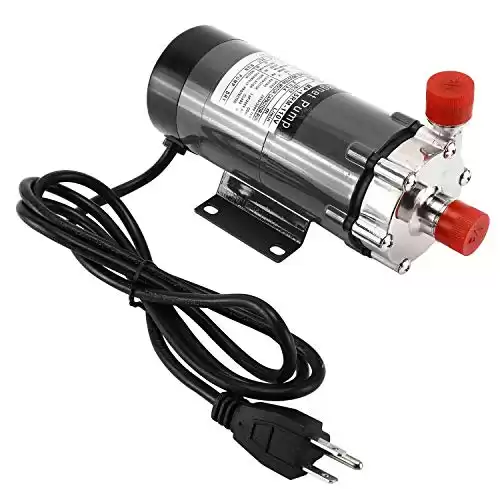 HYDDNice Home Brewing Pump Food Grade Stainless Steel Head with 1/2'' Thread High,Temperature Resistance